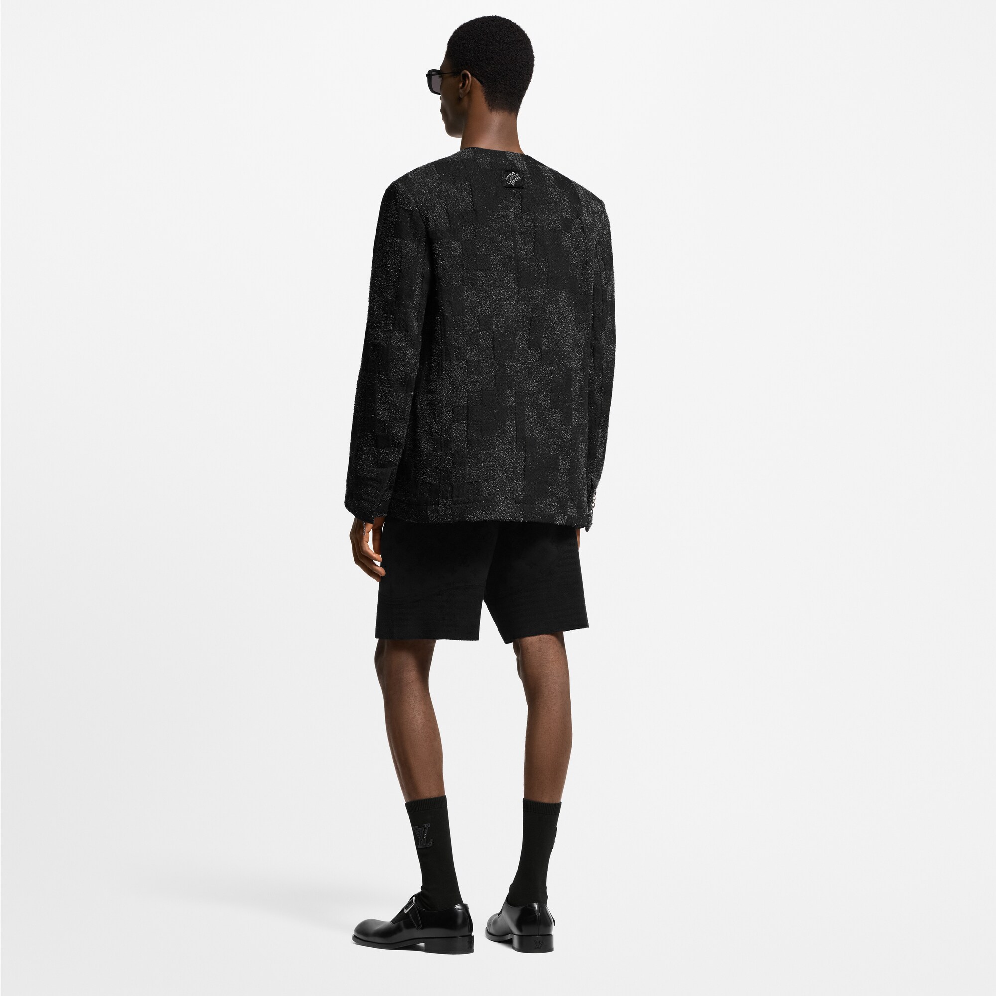 Blazer Chic Sans Col Noir H&M - Taille 54, Occasion Très Bon état, Référence HMI417